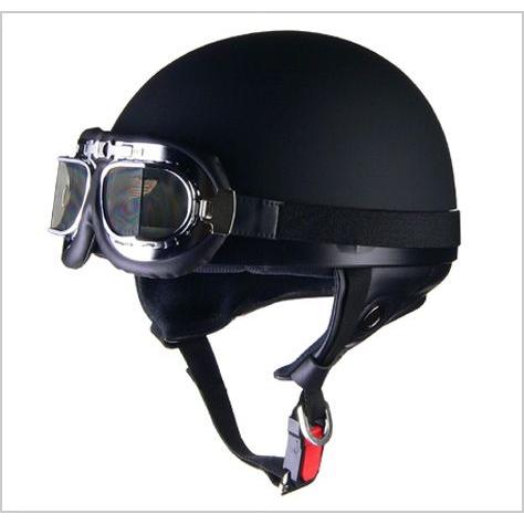 【リード工業】 CROSS CR-751 ビンテージハーフヘルメット マットブラック /LEAD 半帽 半ヘル クロス｜screate
