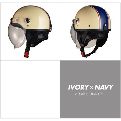 リード工業 【リード工業】 CROSS CR-760 ハーフヘルメット アイボリー