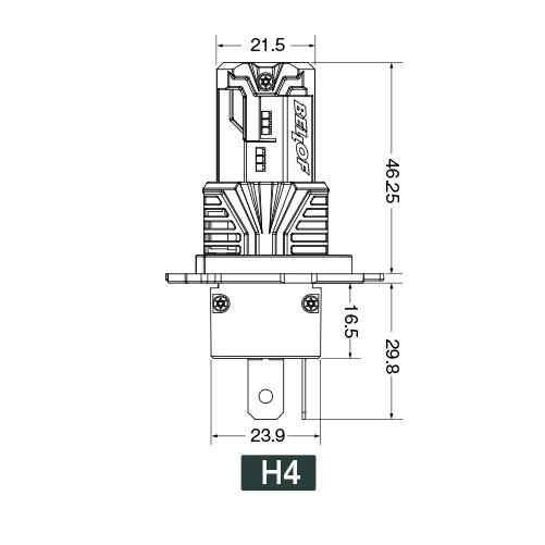 BELLOF ベロフ LED ヘッド ＆ フォグランプ フォグバルブ プレシャス・レイ Z2 [H4 Hi-Low] 【6500K】｜screate｜02