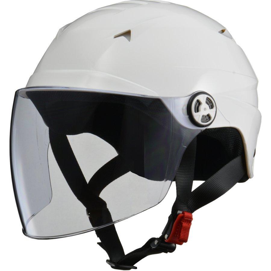 【リード工業】 SERIO RE-40 開閉シールド付き ハーフヘルメット ホワイト /LEAD 半帽 半ヘル セリオ｜screate