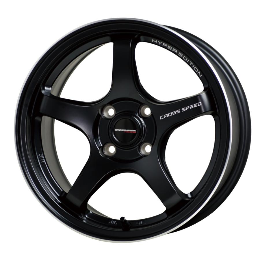 クロススピード CR5 ホイール1本 15x7.0 +35 100 4H(セミグロスブラック)