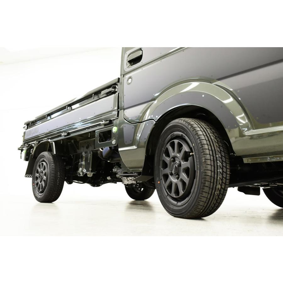 ハードカーゴ RANGER × PARADA PA03 タイヤホイール4本セット ショットブラック ダイハツ スズキ ホンダ  HC-RAPP4-BK | HARD CARGO | 06