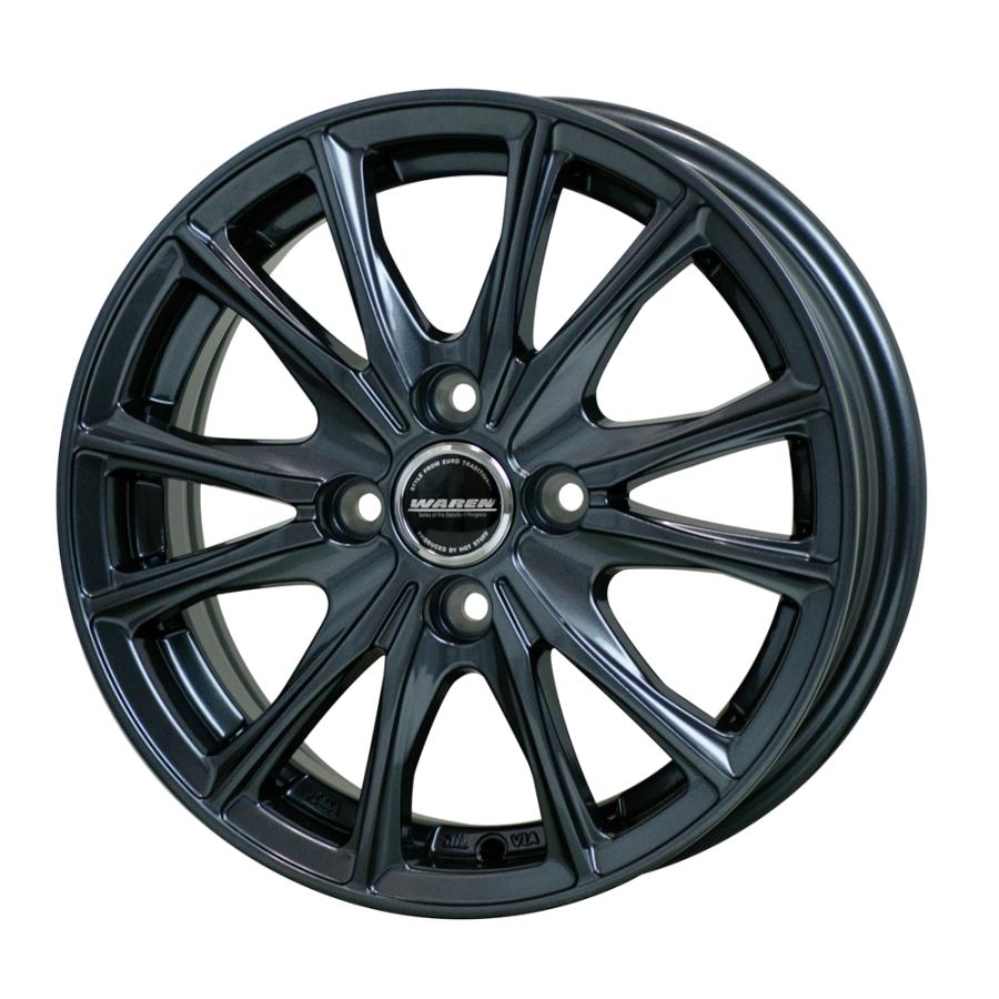 HOT STUFF（ホットスタッフ） ヴァーレン W05 ホイール1本 17x6.5J 4H