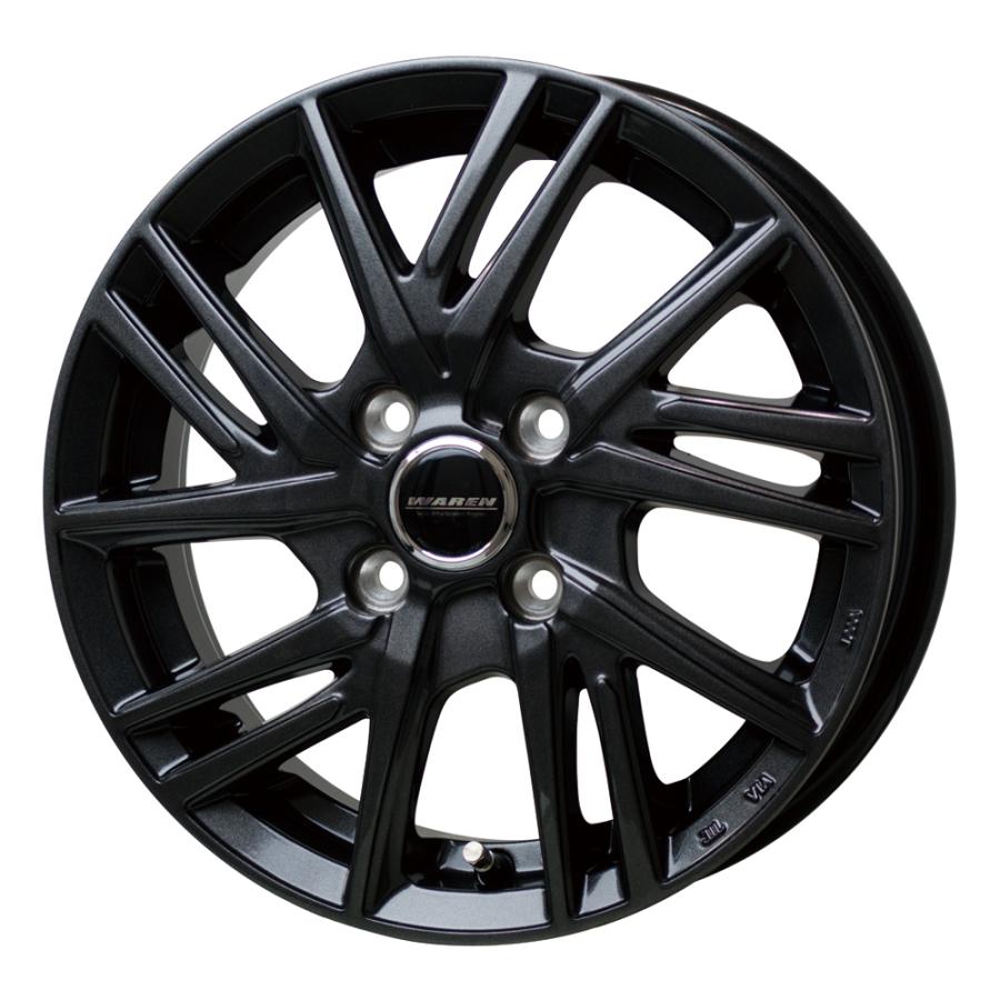 ヴァーレン W06 アルミホイール 4本セット 14x5.5 +45 100 4H(ガン 