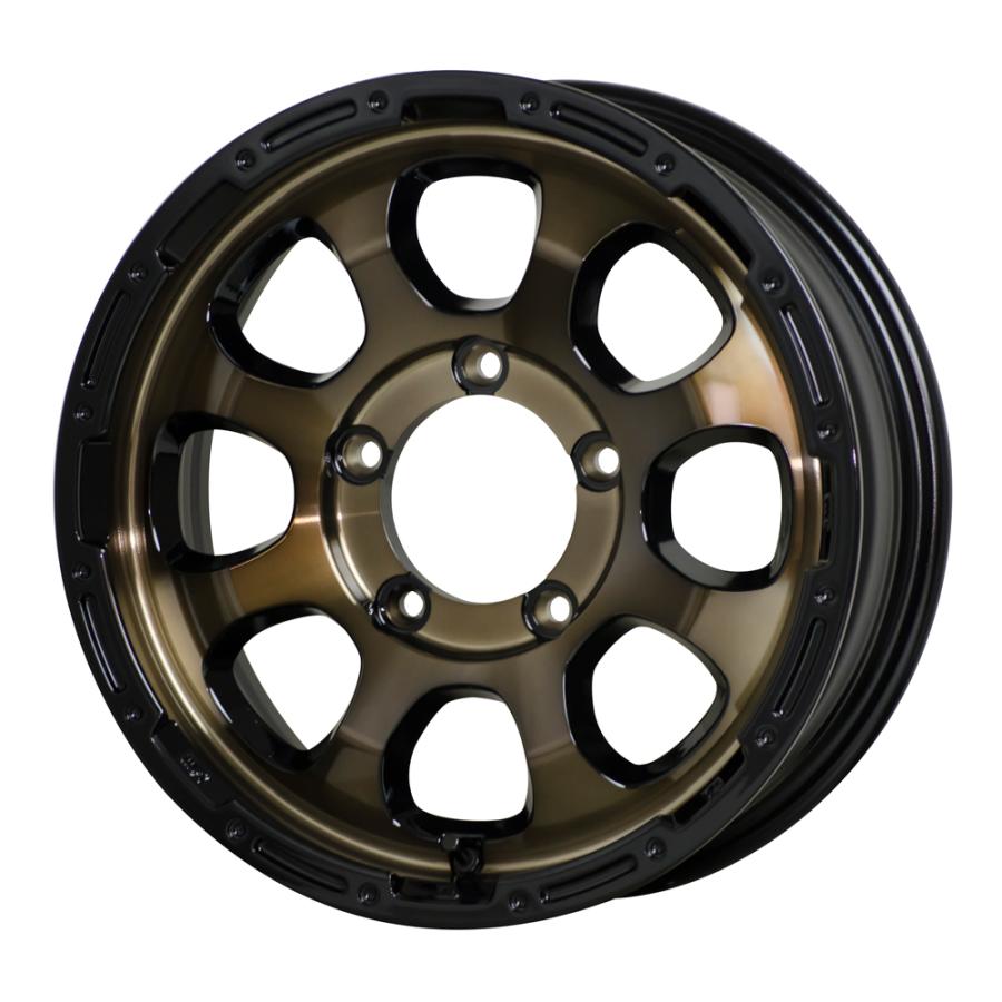 マッドクロス グレイス ホイール1本 16x5.5J 5H 139.7 +20 ブロンズクリア＆リムブラック(BRC/BK) / 16インチ ホットスタッフ HOT STUFF MAD CROSS GRACE