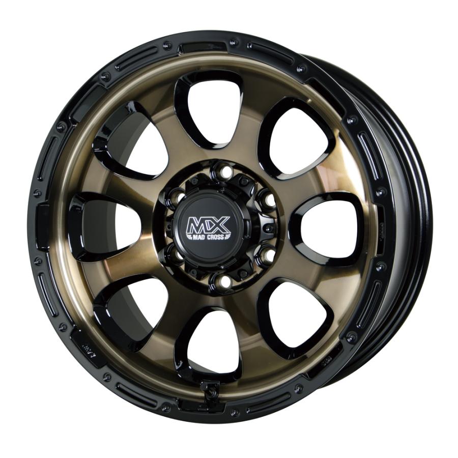 マッドクロス グレイス ホイール1本 16x6.5J 6H 139.7 +48 ブロンズクリア＆リムブラック(BRC/BK) / 16インチ ホットスタッフ HOT STUFF MAD CROSS GRACE
