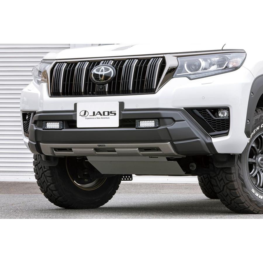 JAOS フロントバンパーガード 塗装品 マットブラック プラド 150系【B016067MB】※個人宛別途送料 | JAOS