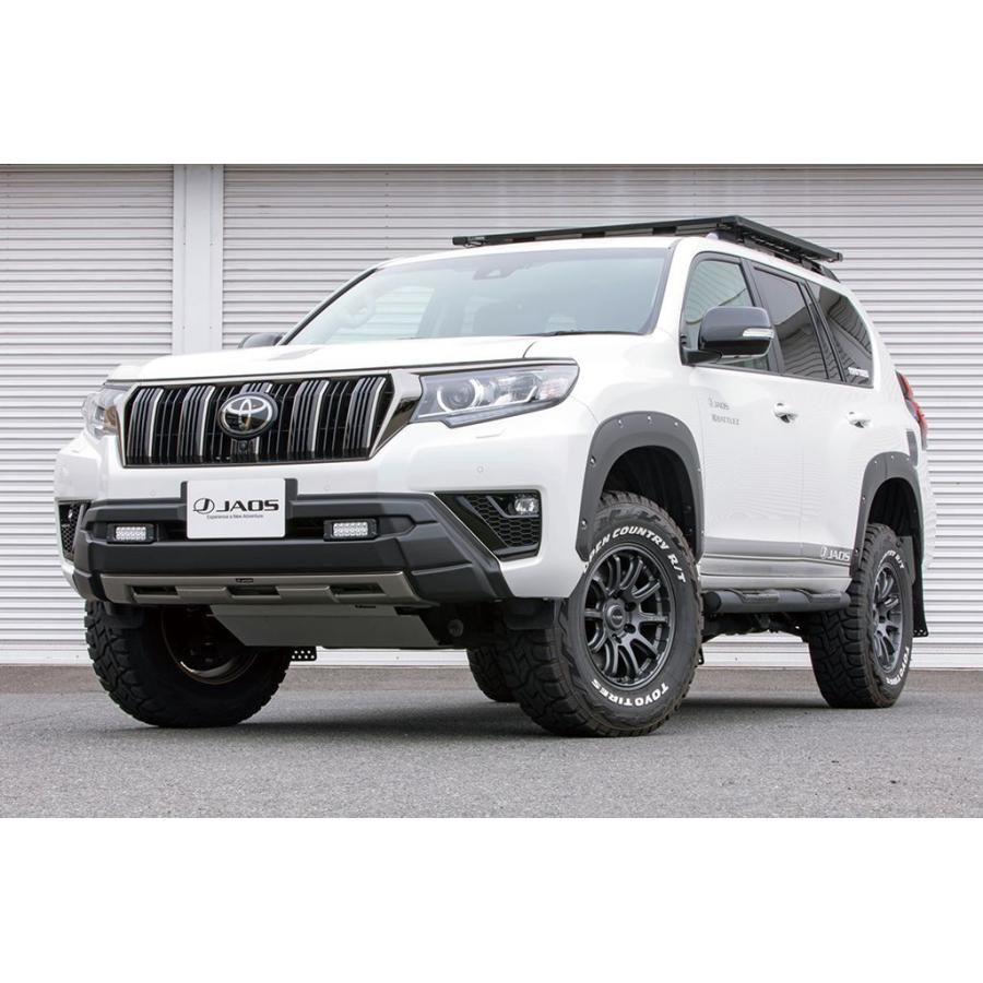 JAOS フロントバンパーガード 塗装品 マットブラック プラド 150系【B016067MB】※個人宛別途送料 | JAOS | 01