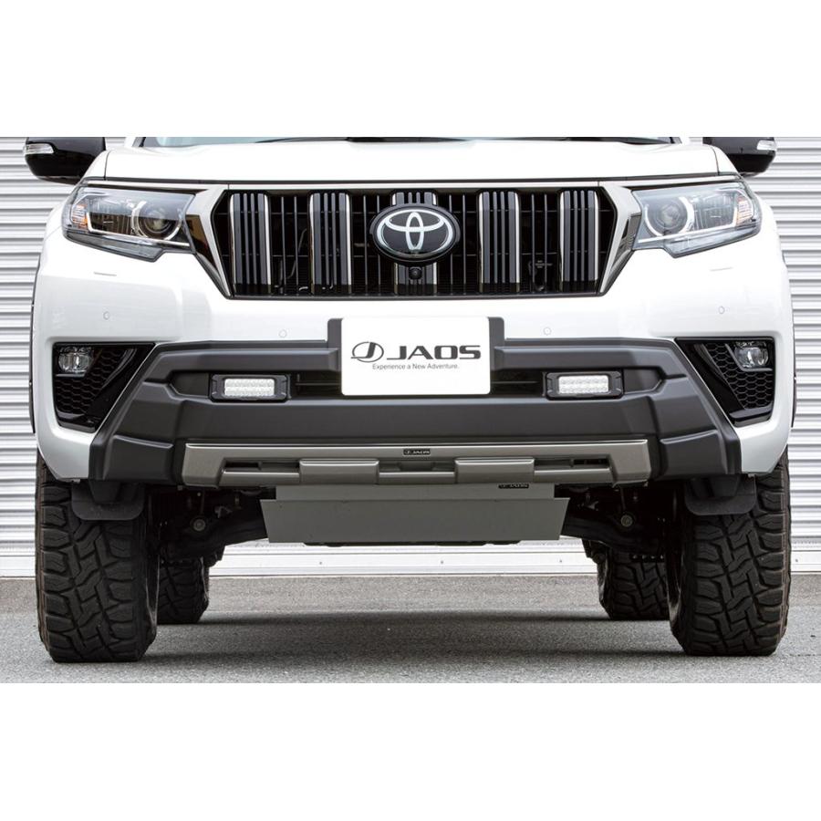 JAOS フロントバンパーガード 塗装品 マットブラック プラド 150系【B016067MB】※個人宛別途送料 | JAOS | 02