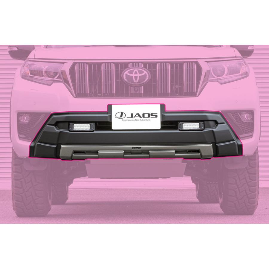 JAOS フロントバンパーガード 塗装品 マットブラック プラド 150系【B016067MB】※個人宛別途送料 | JAOS | 03