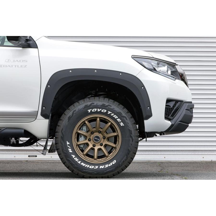 JAOS フロントバンパーガード 塗装品 マットブラック プラド 150系【B016067MB】※個人宛別途送料 | JAOS | 07