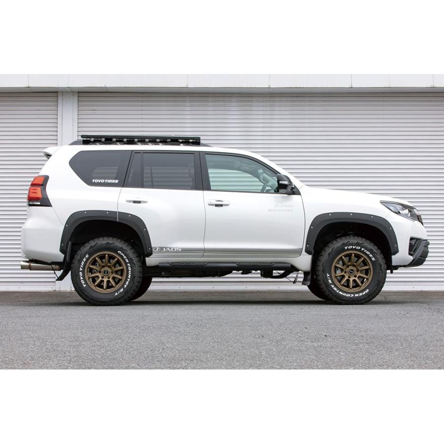 JAOS フロントバンパーガード 塗装品 マットブラック プラド 150系【B016067MB】※個人宛別途送料 | JAOS | 08