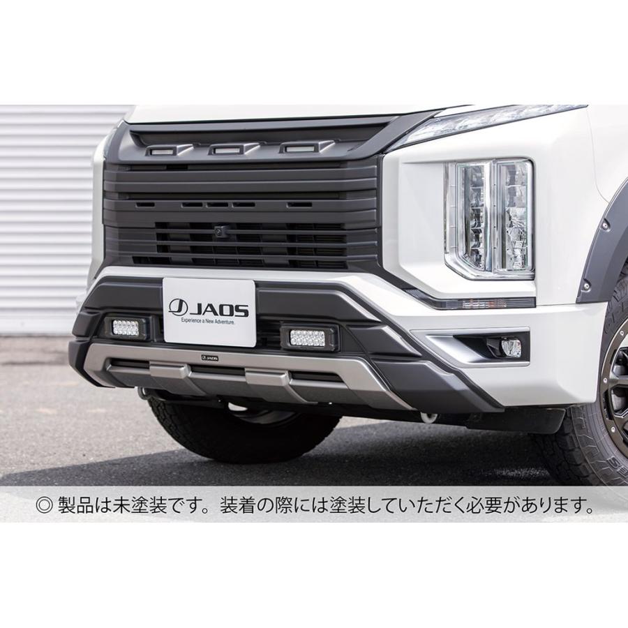 JAOS（ジャオス） フロントバンパーガード 未塗装品 デリカ D5 DIESEL