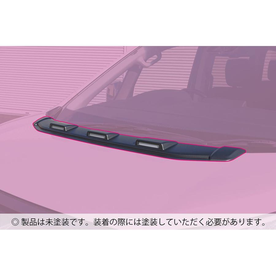 JAOS（ジャオス） ボンネットディフレクター 未塗装品 デリカ D5
