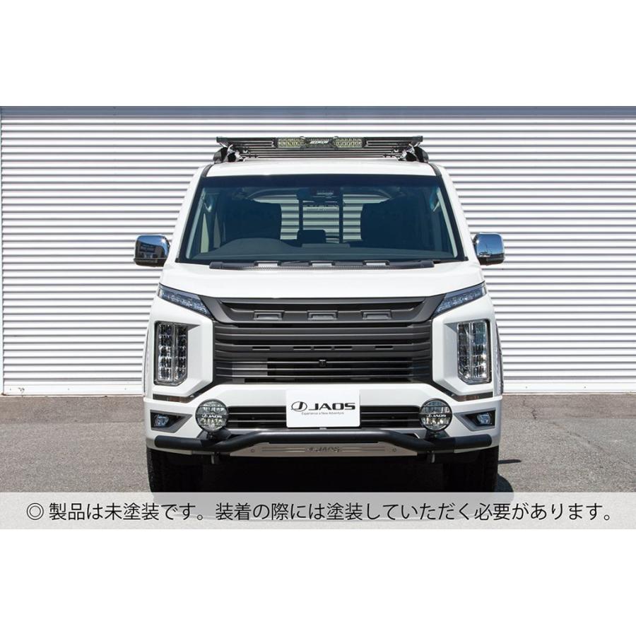 【美品】デリカD5フロントグリル 新車外し品　　　前期 JAOS（ジャオス） 【JAOSステッカープレゼント中】フロントグリル 未