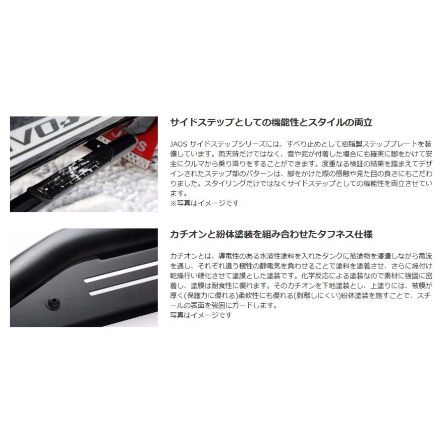 りつ様確認ページ JAOS サイドステップ ブラック ランドクルーザー 250系【B173068BK