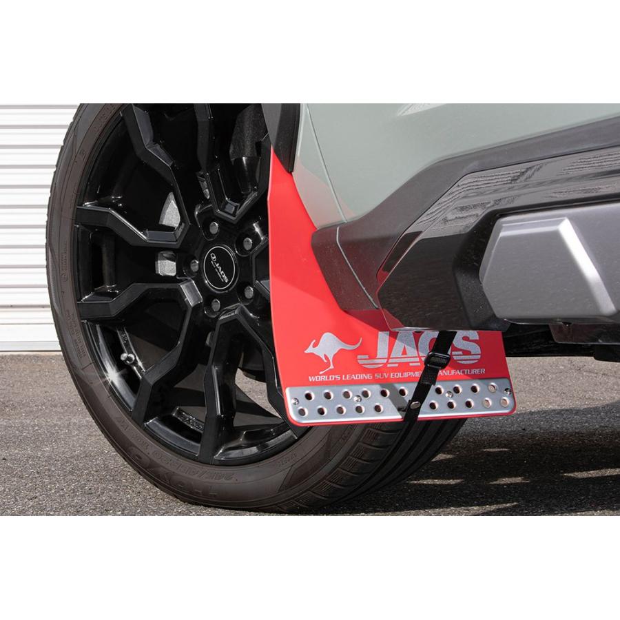 JAOS マッドガード　フロント・リヤセット レッド RAV4 50系 JAOS マッドガード III フロント＆リアセット レッド トヨタ