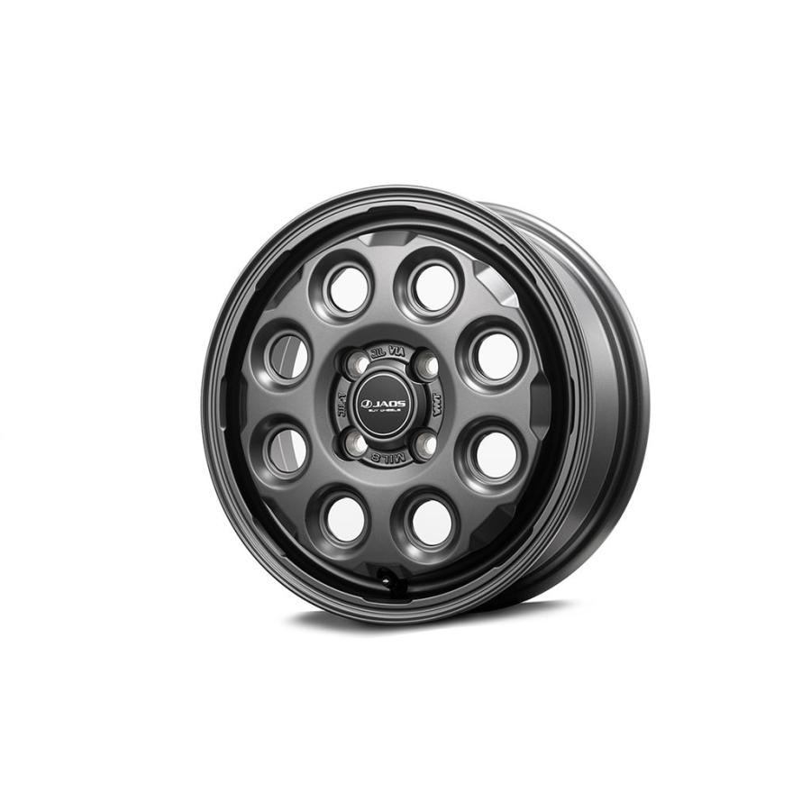 JAOS（ジャオス） JAOS ADAMAS MIL-8 14x4.5J+45 4H100.0 マットガン 