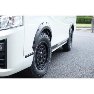 NV350キャラバン オーバーフェンダータイプ2 エンボスブラック : エス