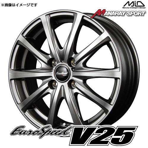 マルカサービス ユーロスピード V25 ホイール1本 14x5.5 +38 100 4穴 