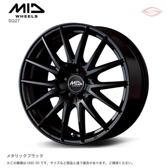 マルカサービス MIDホイールズ SQ27 ホイール1本 18x7.0J 5H 114.3 +50