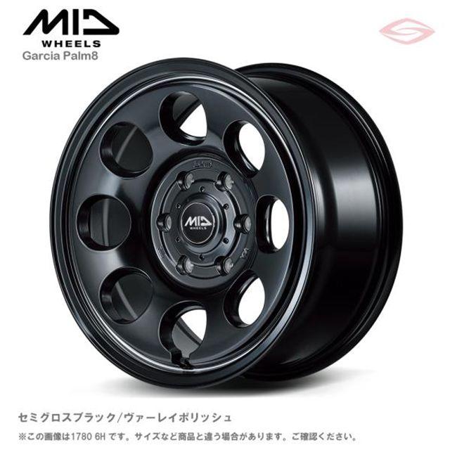 マルカサービス MIDホイールズ ガルシア パーム8 ホイール1本 16x5.5J