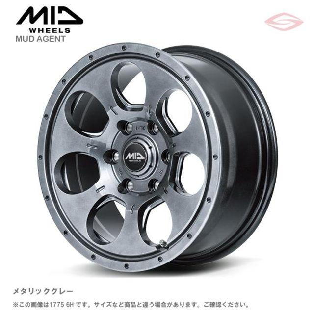 マルカサービス MIDホイールズ マッドエージェント ホイール1本 15x6