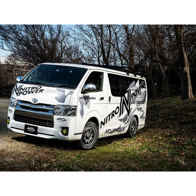 マルカサービス - ナイトロパワー M16 アサルト 銀輪1本 17x8.0J 6H 139.7 +20 セミグロスブラック/17in