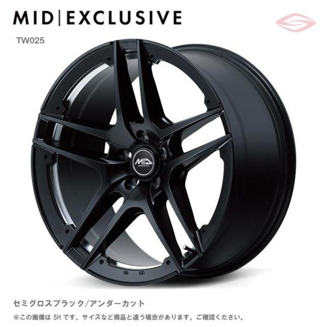 マルカサービス MIDホイールズ TW025 ホイール1本 20x8.5J 5H 114.3 +