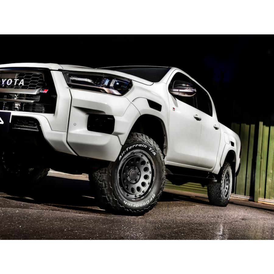 MIDオフロード H12 ホイール1本 17x8.5J 6H 139.7 10 バレルブラック/17インチ_1