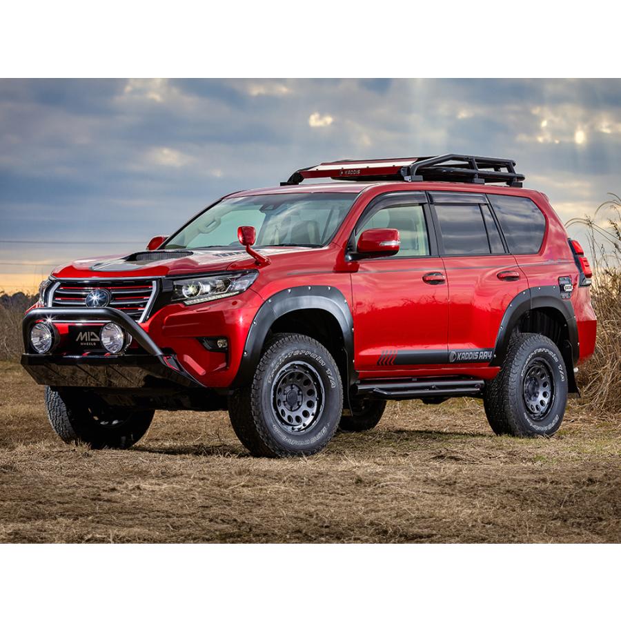 MIDオフロード H12 ホイール1本 17x8.5J 6H 139.7 10 バレルブラック/17インチ_2