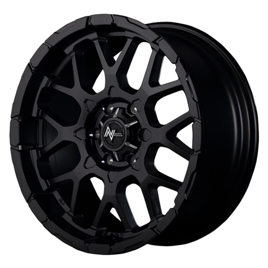 ナイトロパワー M28 バレット ホイール1本 17x6.5 +48 139.7 6H(セミグロスBK/マシニング) | マルカサービス