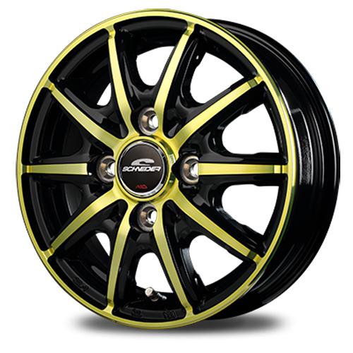 シュナイダー RX10-K ホイール1本 12x3.5 +42 100 4H(GOLD BKP 