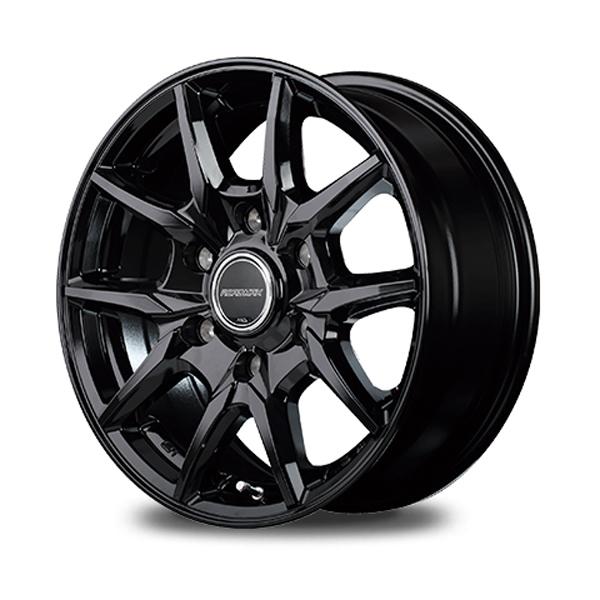 ロードマックス KG-25 アルミホイール 4本セット 15x5.5 +45 139.7 6H(ブラック) / 15インチ ROAD MAX KG-25 KG25