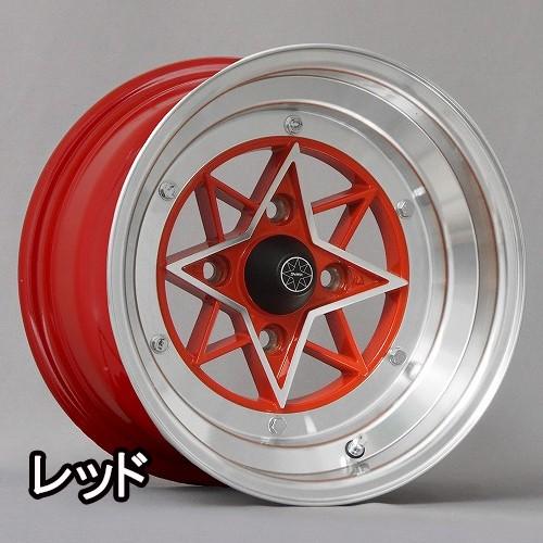 限定数 スターシャーク ホイール14×9.0 -26 114.3 4H(レッド)旧 限定数 スターシャーク ホイール14×9.0 -26 114.3 4H(レッド)旧