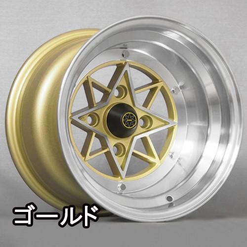 【復刻版ホイール】限定数商品！スターシャーク ホイール 14×10.0 -39 114.3 4H (ゴールド) 旧車に！ STAR SHARK / 14インチ 深リム｜screate｜02