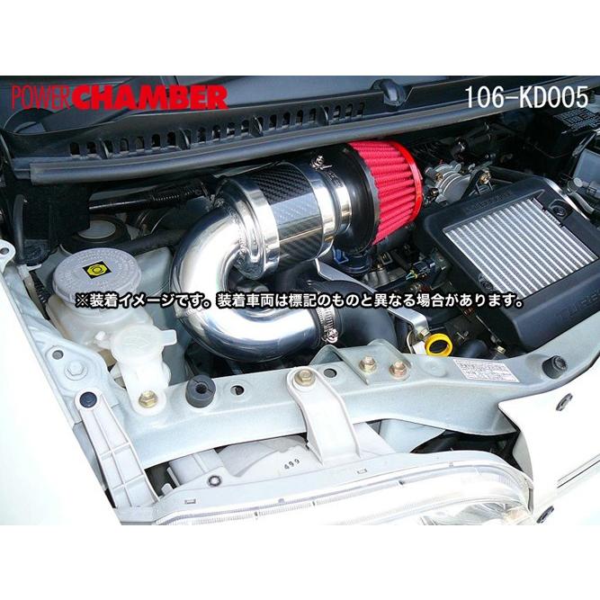 パワーチャンバー for K-Car タントターボ(TA・ABA-L350S) EF-DET(ターボ) レッド   エアクリーナー ゼロセン 106-KD005