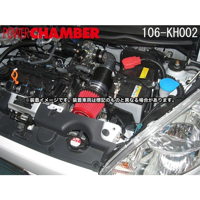 【零1000】パワーチャンバー for K-Car ゼストスパーク(DBA-JE1) P07A(NA) レッド / エアクリーナー ZERO1000 ゼロ1000 ゼロセン 106-KH002｜screate｜02