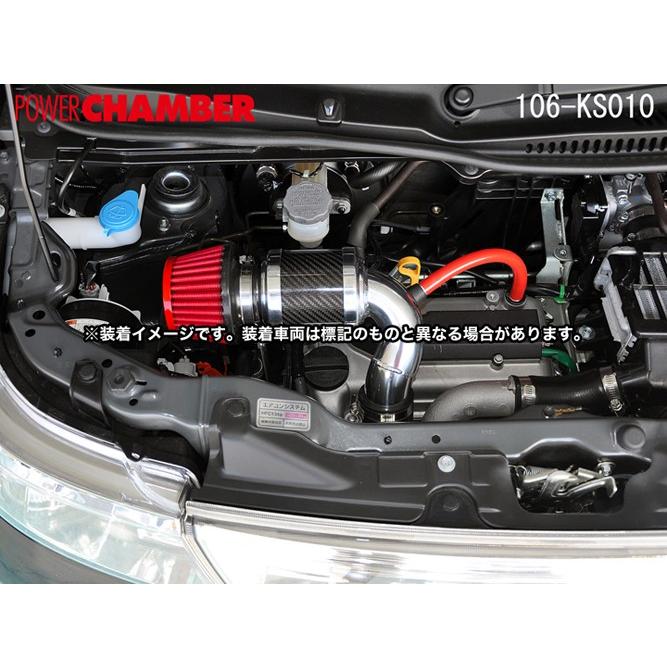 【零1000】パワーチャンバー for K-Car ワゴンR スティングレー(CBA・DBA-MH23S) K6A(ターボ) レッド / エアクリーナー ZERO1000 ゼロ1000 ゼロセン 106-KS010｜screate｜02