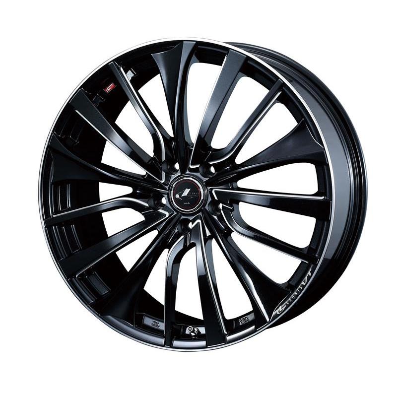 レオニス VT ホイール1本 18x7.0 +47 100 5H（PBK/SC（パールブラック 