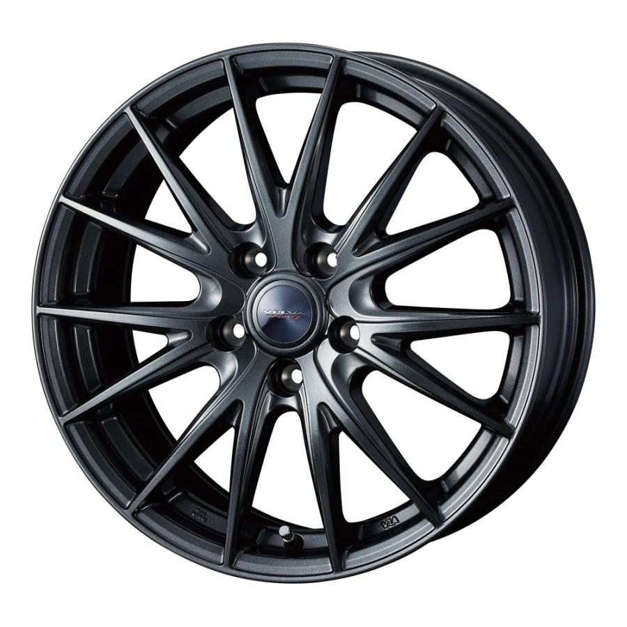 送料込 VELVA SPORT 16インチ 色はディープメタル ホイル2本のみ WEDS ヴェルヴァスポルト2 ホイール1本 16x6.5 +53 114.3 5H