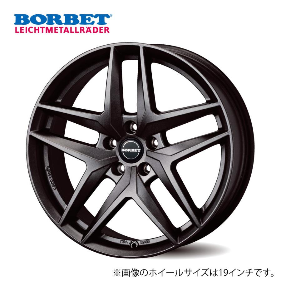 BORBET XRT ボルベット 社外ホイール 18インチ 4本 8J5HPCD112+21 ポルシェ/マカン等　(VHL412) TAS ボルベット type Z ホイール1本 18x7.5J 5H 112 +49 ダークグレー