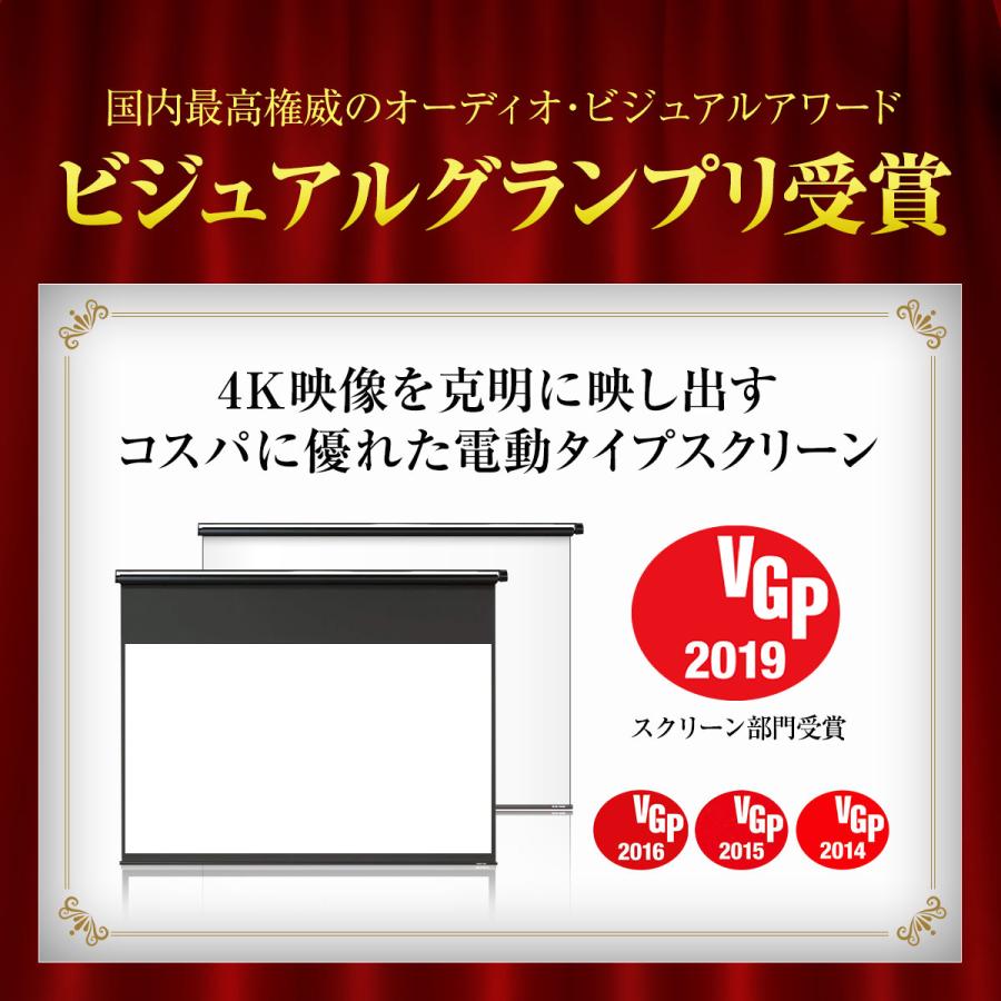 シアターハウス プロジェクタースクリーン 電動スクリーン ケースなし