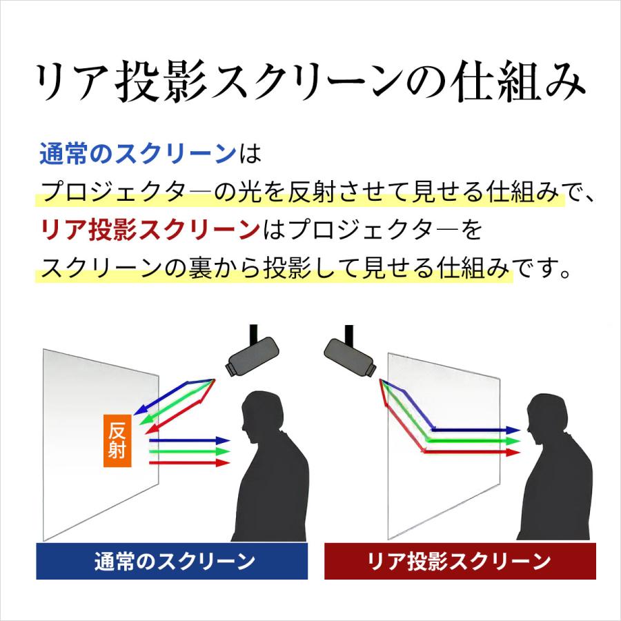 シアターハウス プロジェクタースクリーン リアプロジェクション(背面