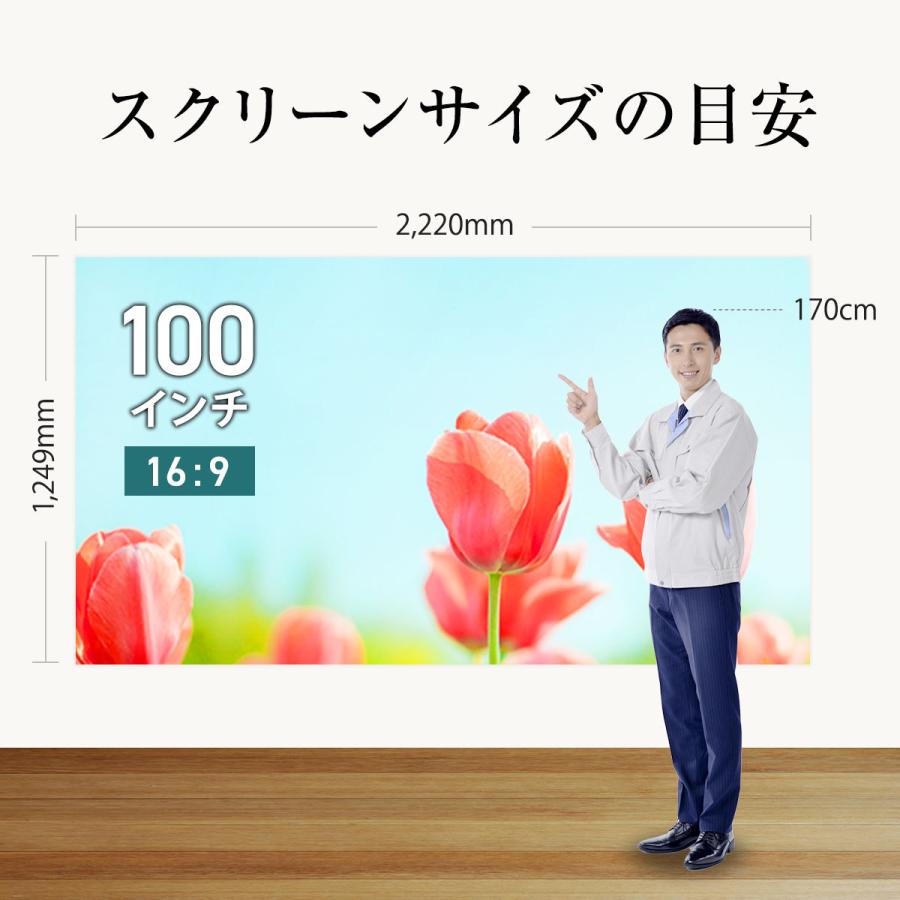シアターハウス 4K対応 プロジェクタースクリーン 100インチ (16 シアターハウス 4K対応 プロジェクタースクリーン 100インチ (16