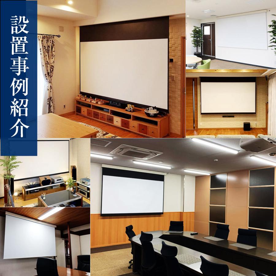 シアターハウス 電動プロジェクタースクリーン ケース付き (4：3) 80