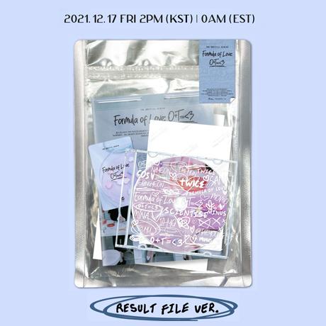 Twice 3rd アルバム Formula of Love: O+T=<3 (Result File Version) CD (韓国盤)｜scriptv