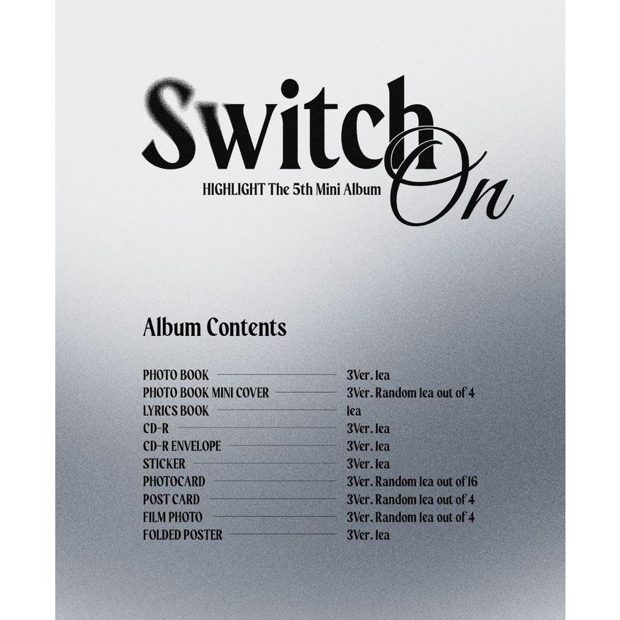 Highlight Switch On CD (韓国盤)｜scriptv｜02