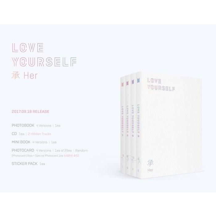 Bts 防弾少年団 5thミニアルバム Love Yourself 承 Her Cd 韓国盤 Srv8766 Scriptvideo 通販 Yahoo ショッピング