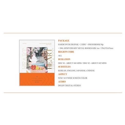 Shinhwa 2018 SHINHWA 20th ANNIVERSARY CONCERT HEART (2DVD) (ハードカバーデジパック + フォトブック + 20TH ANNIVERSARY METAL BOOKMARK) (韓国盤)｜scriptv｜02